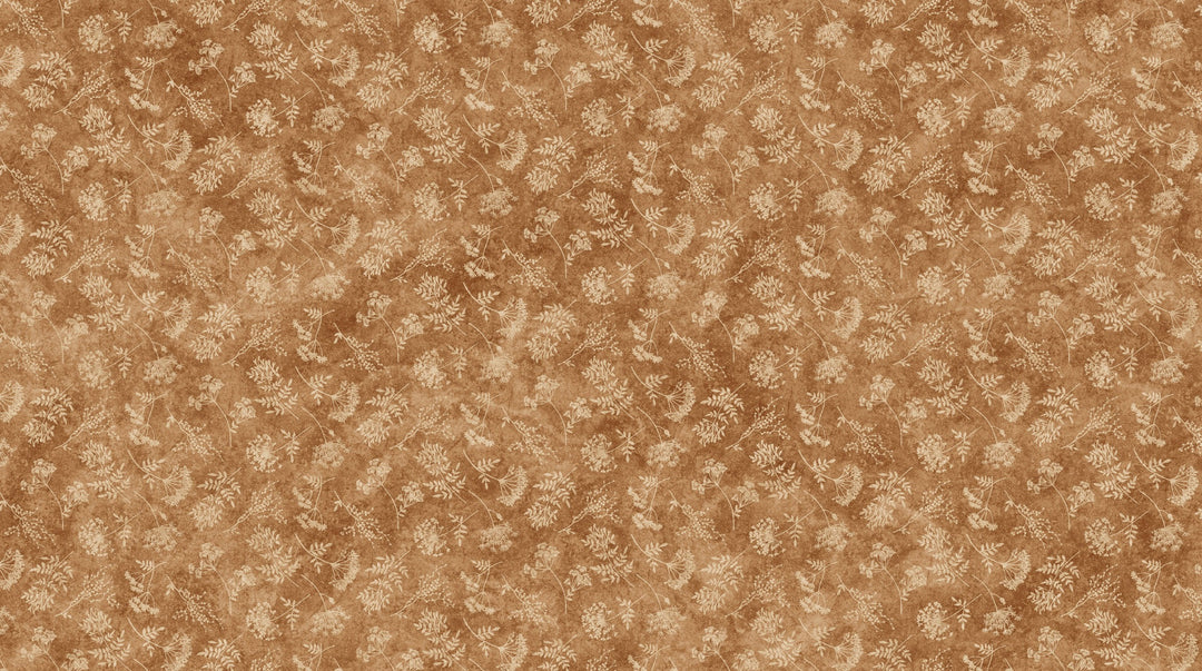 Northcott - Stonehenge Organics - Floral Tossed SM Rust