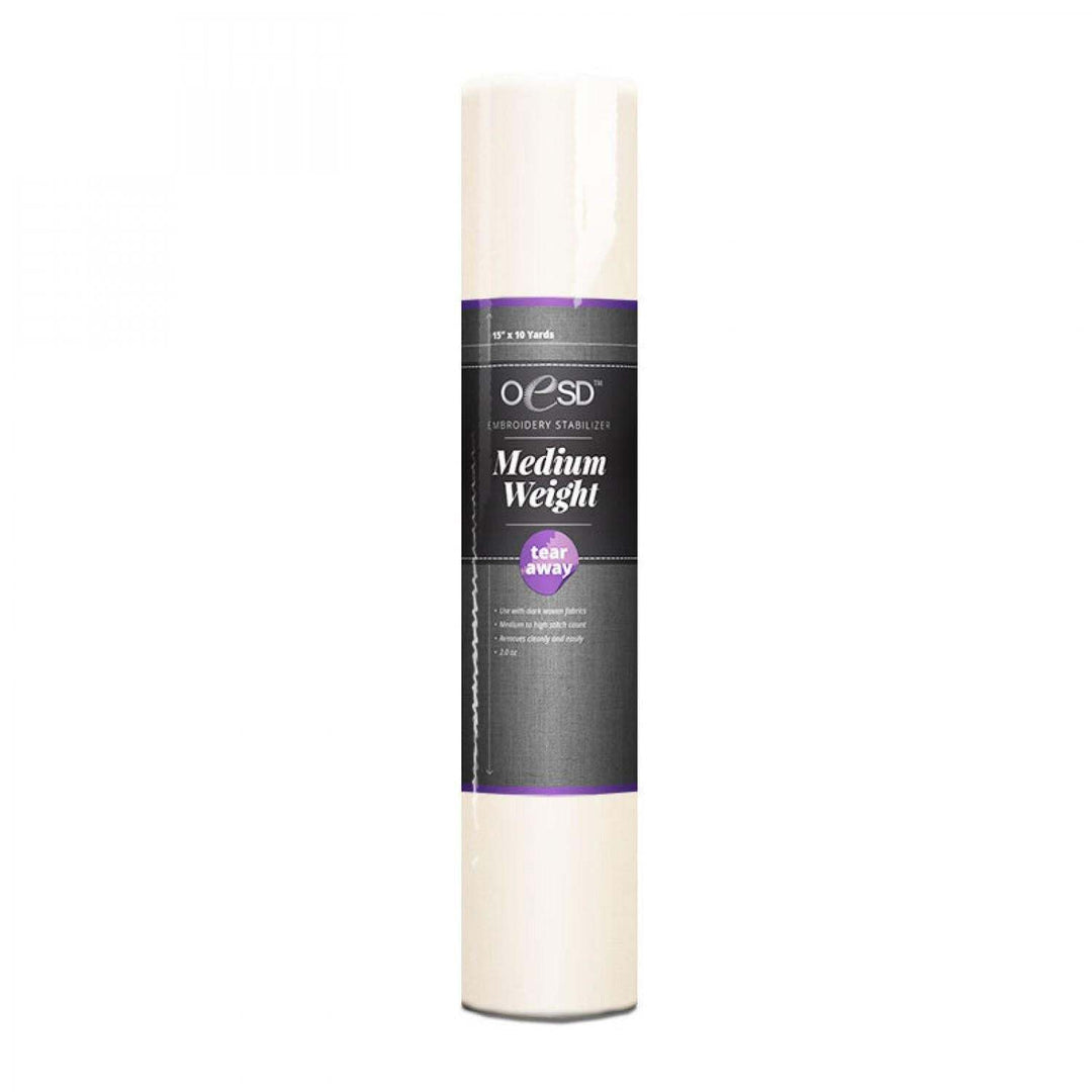 Stabilizer - OESD Tearaway - Medium Weight White 20in x 10 yds