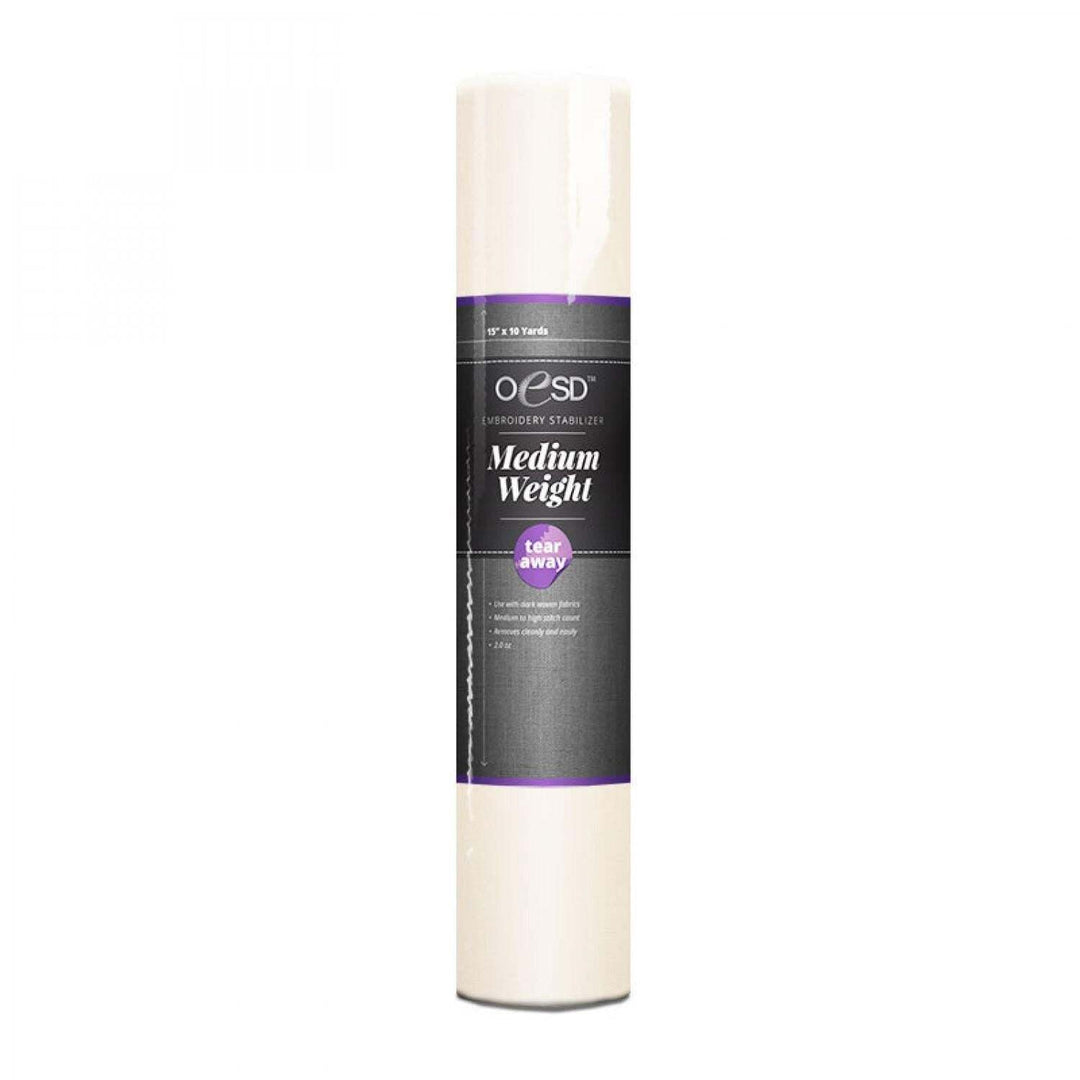 Stabilizer - OESD Tearaway - Medium Weight White 20in x 10 yds