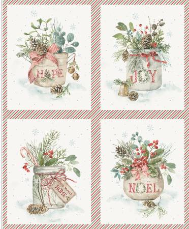 Panel - Riley Blake - Holiday Spirit Season's Greeting  Pillow Panel 36 1/2" x 43 1/2"