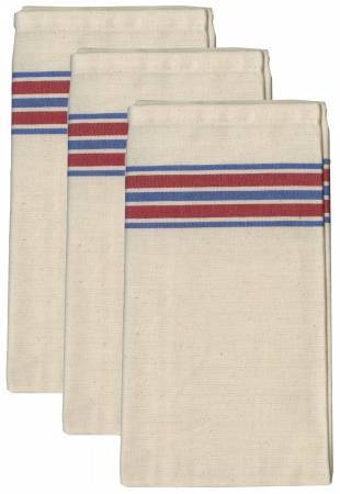 Tea Towel - Aunt Martha's - Americana Stripe Herringbone - ONE Tea Towel