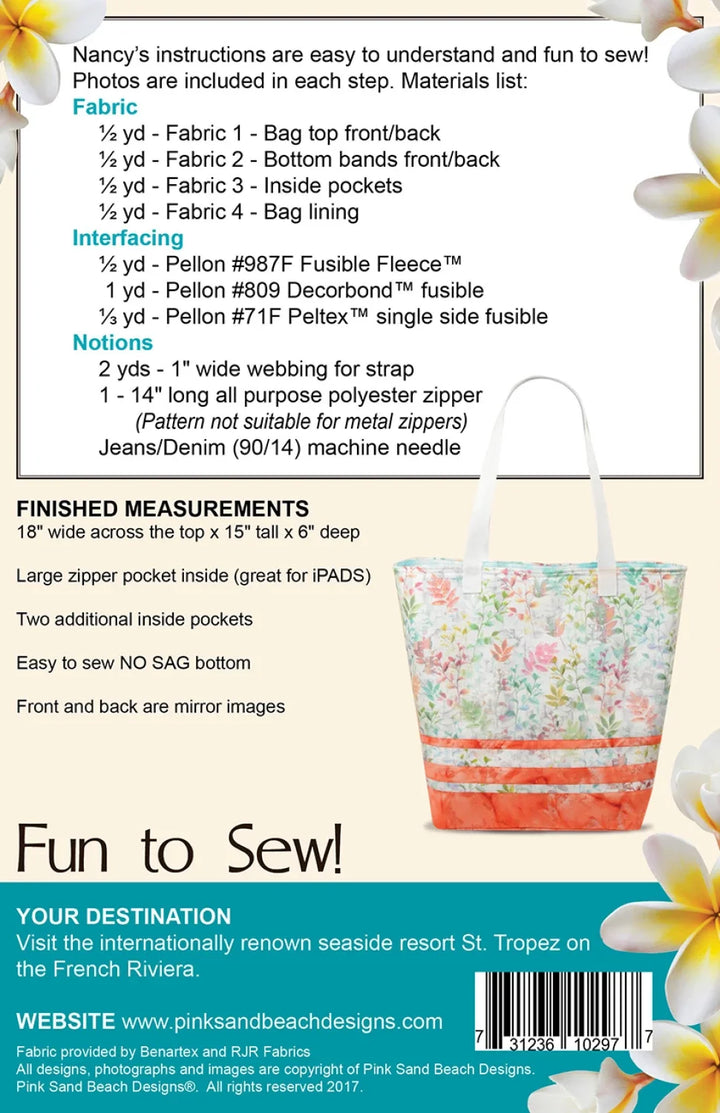 Pattern - Pink Sand Beach Designs - St Tropez Tote