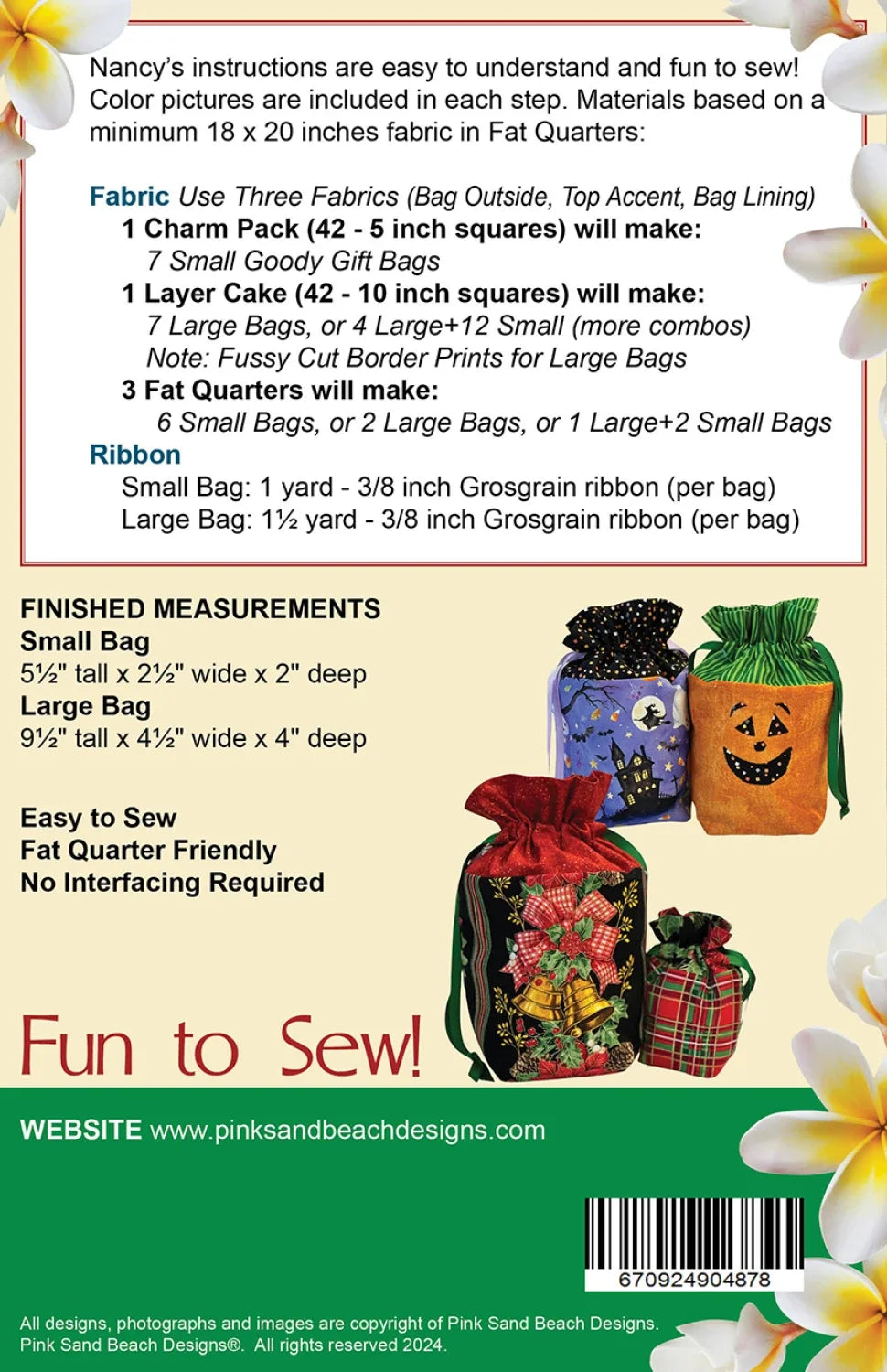 Pattern - Goody Gift Bags #144