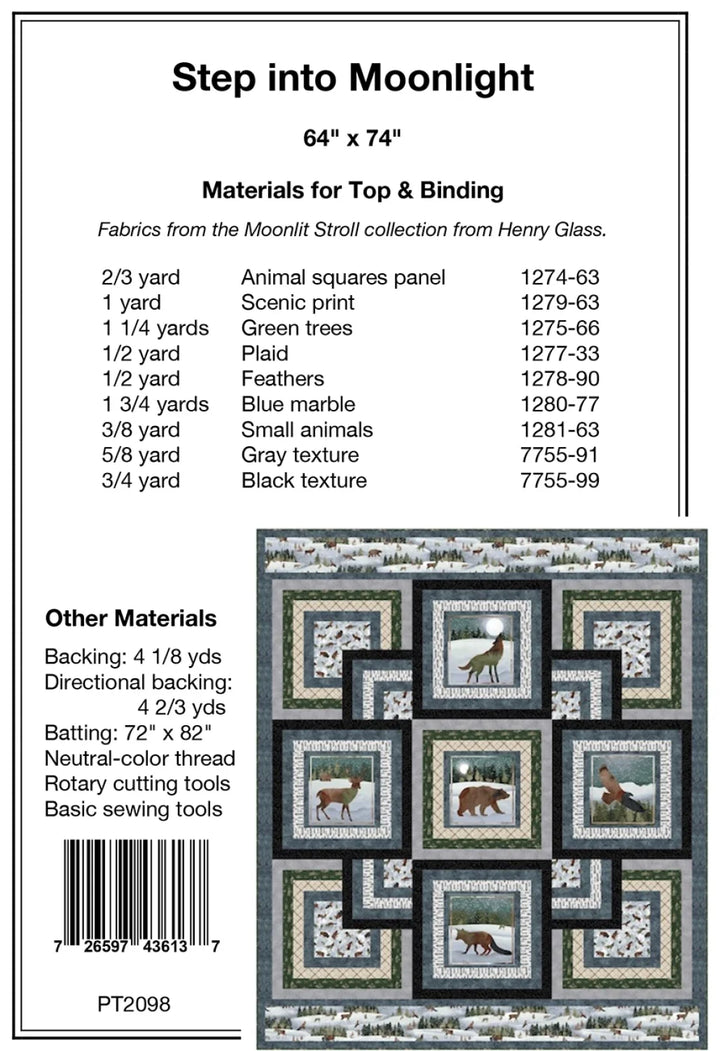 Pattern - Pine Tree Country Quilts - Step into Moonlight
