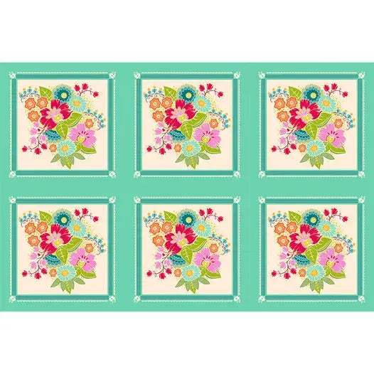 Panel - Anna Maria - Allegory - Square Dance Bright 12"