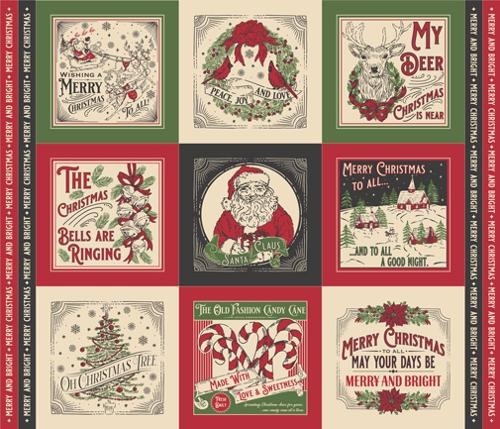 Panel - Moda - Stacy Iest Hsu - Holiday Cheer Natural