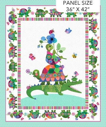 Panel - Northcott - Topsy Turtles 36"