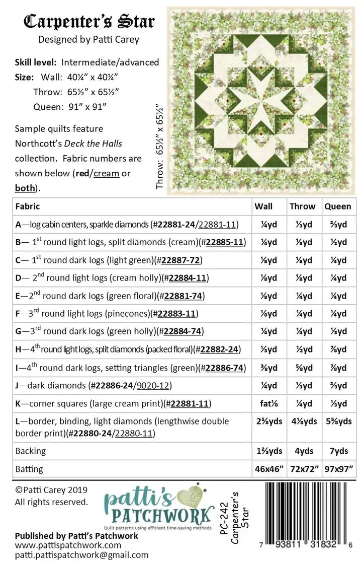 Pattern - Carpenter's Star