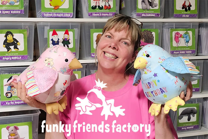 Pattern - Funky Friends Factory - Best Wishes Baby Bird