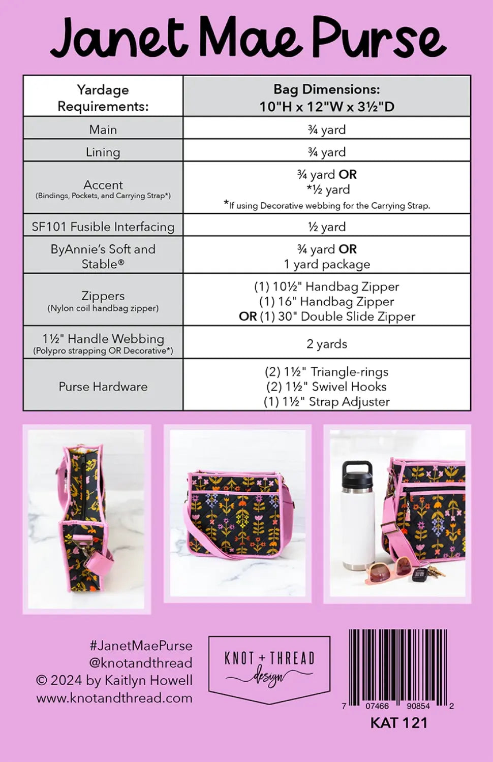 Pattern - Knot and Thread - Janet Mae Purse