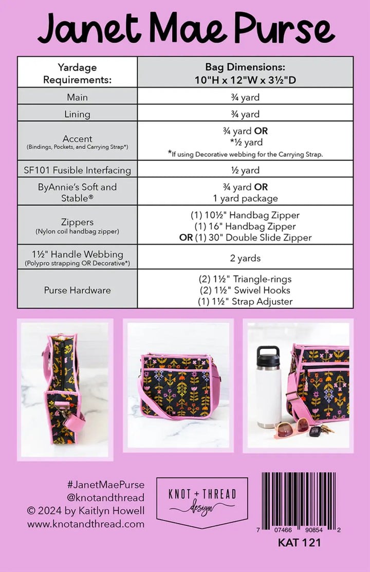Pattern - Knot and Thread - Janet Mae Purse