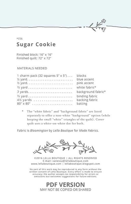 Pattern - Lella Boutique - Sugar Cookie