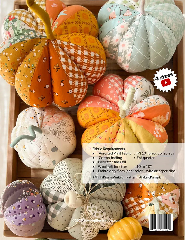 Pattern - Minki Kim - Fabric Pumpkins