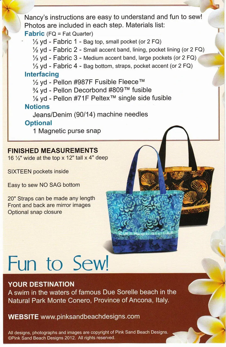 Pattern - Pink Sand Beach - Tuscany Tote