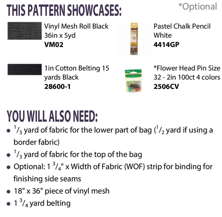 Pattern - Vinyl Mesh Market Bag