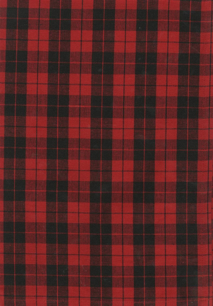 Tea Towel - Plaid - Red and Black