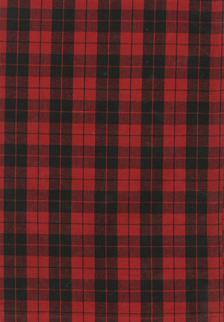 Tea Towel - Plaid Red and Black