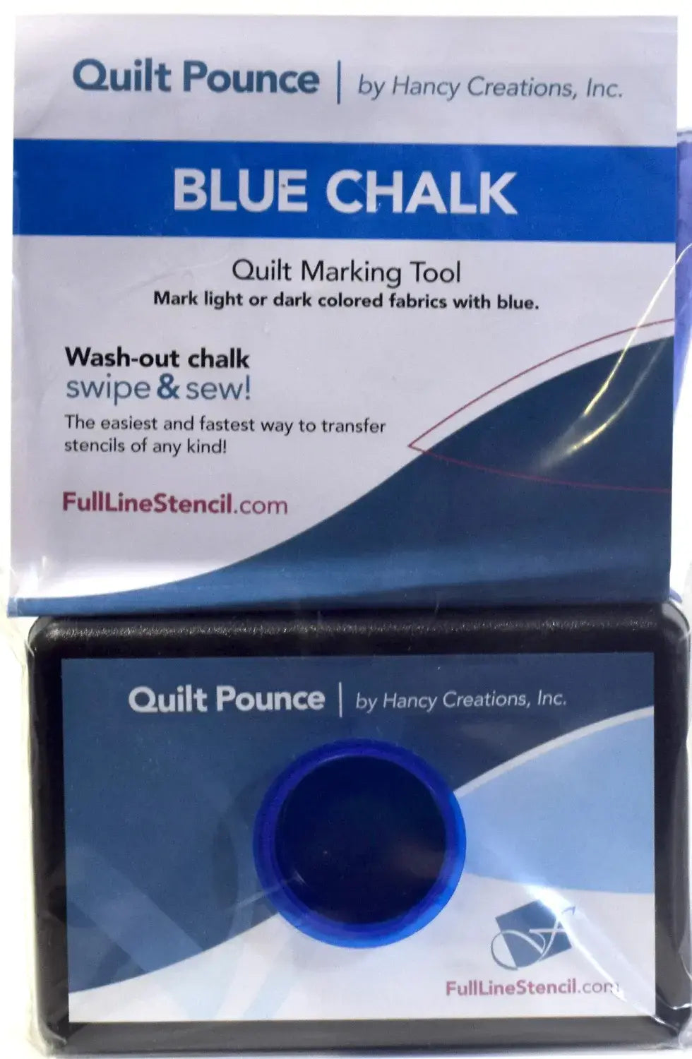 Pounce - Hancy Creations - Stencil Chalk Transfer Quilt Pounce Pad Blue