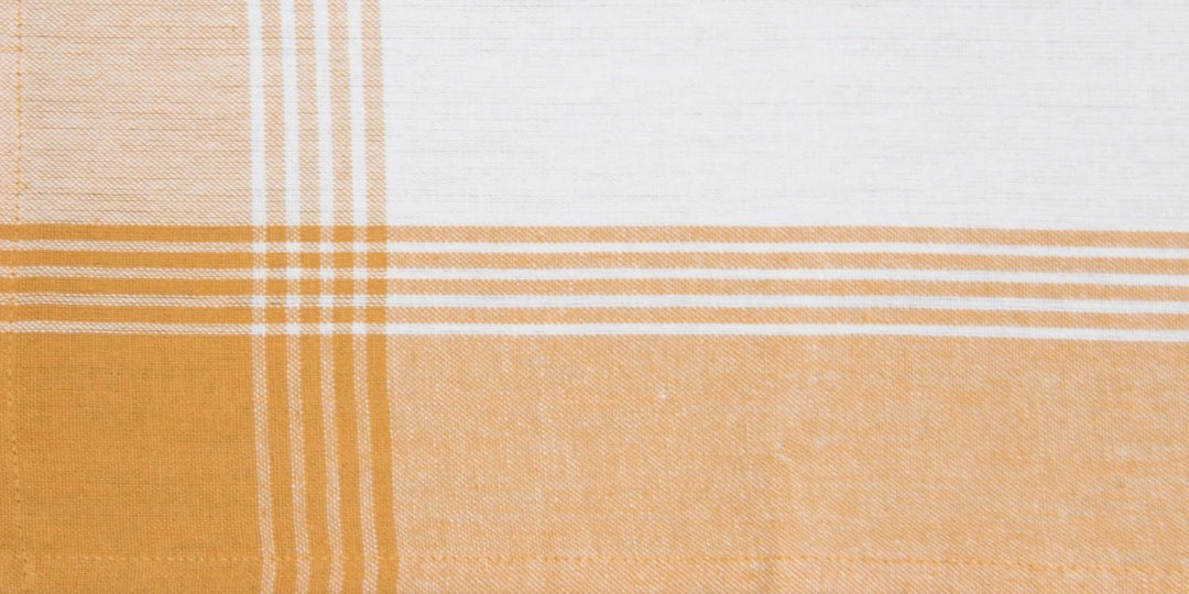 Tea Towel - Stripe - Pumpkin on Teadye