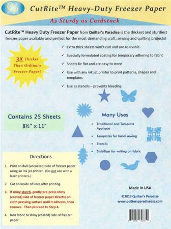 Freezer Paper - Cut Rite Heavy Duty 25pk