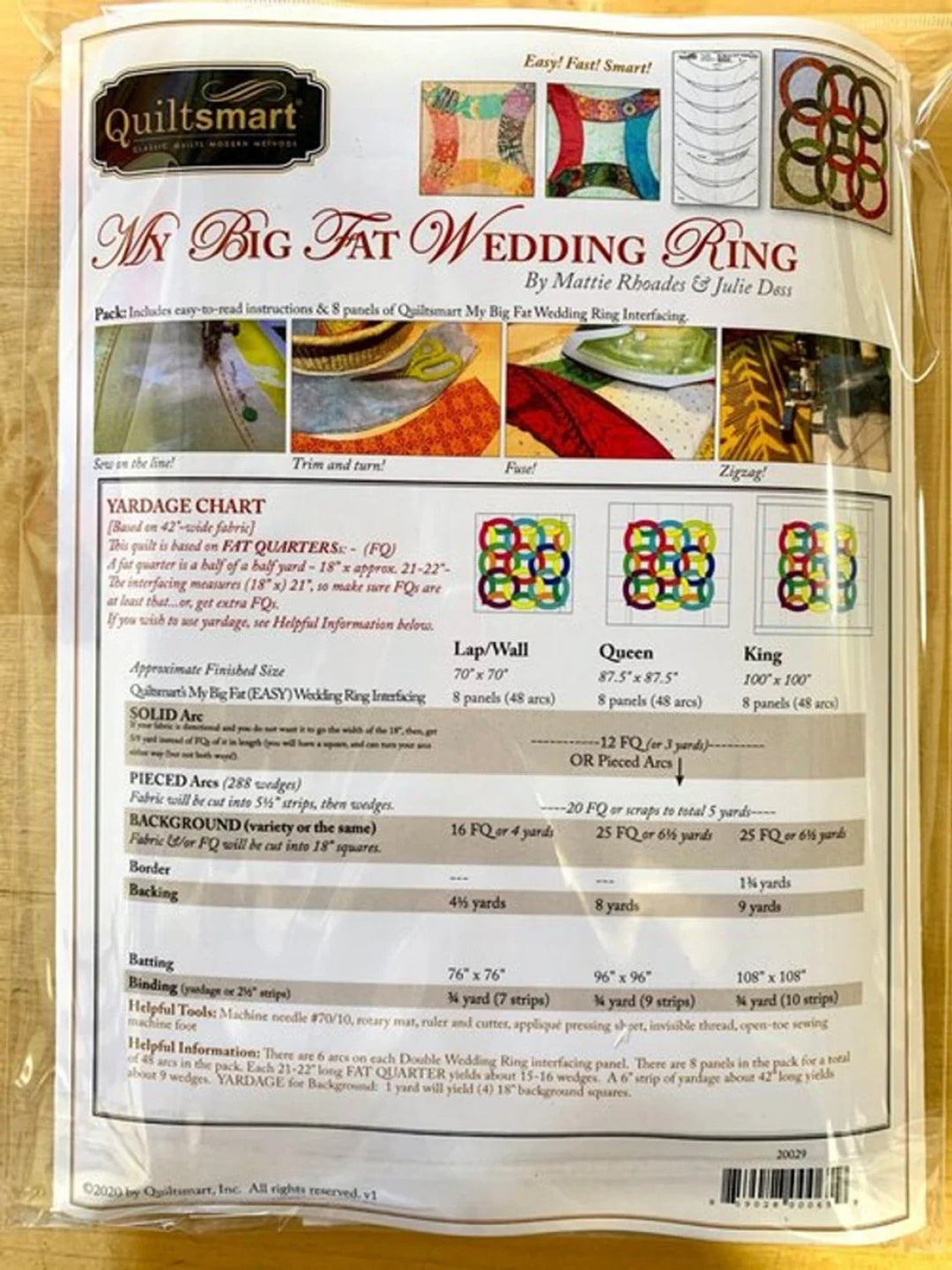 Pattern - QuiltSmart - My Big Fat Easy Wedding Ring