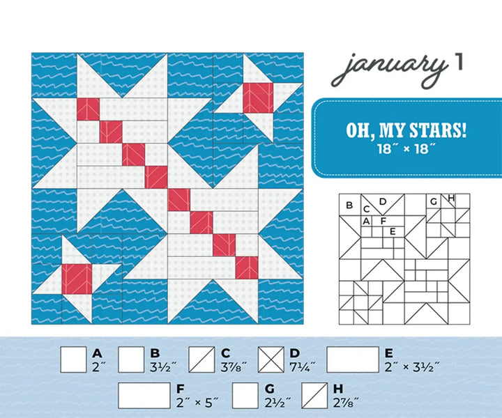 Calendar - Quilter’s NEW Perpetual Block-a-Day