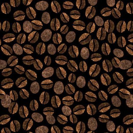 Quilting Treasures - Dan Morris - Barista - Black Coffee Beans