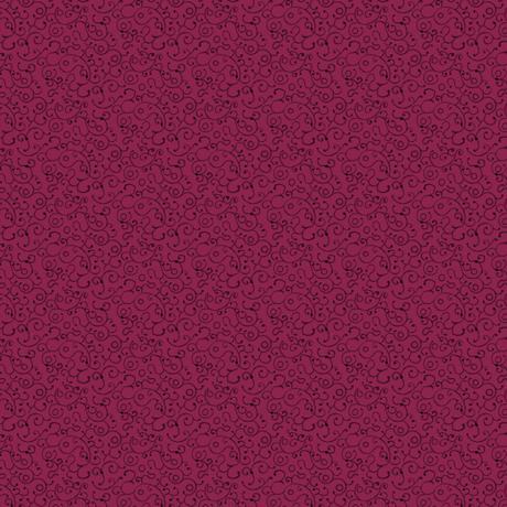 Quilting Treasures - Midnight Garden - Scroll Azalea