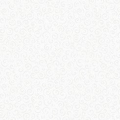 Quilting Treasures - Quilting Illusions - Curly Cue White