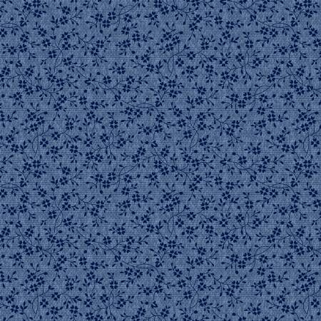 Marcus Brothers - Liberty Island - Blue Small Floral Patriotic