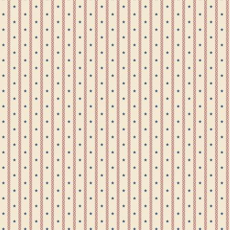 Marcus Brothers - Liberty Island - Cream Stripe Patriotic