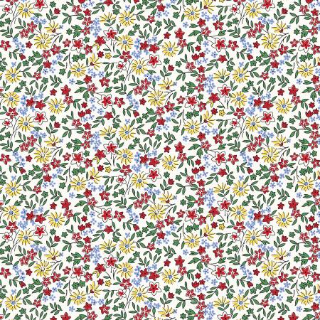 Marcus Fabrics - Judie Rothermel - Aunt Grace Goes Bold - Multi Field Flowers