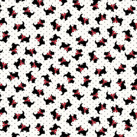 Marcus Fabrics - Judie Rothermel - Aunt Grace Goes Bold - Black Scottie Dogs