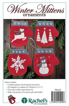 Kit - Rachel of Greenfield - Winter Mittens Ornament