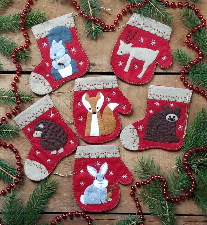 Kit - Rachel of Greenfield - Christmas Critters Ornament Kit