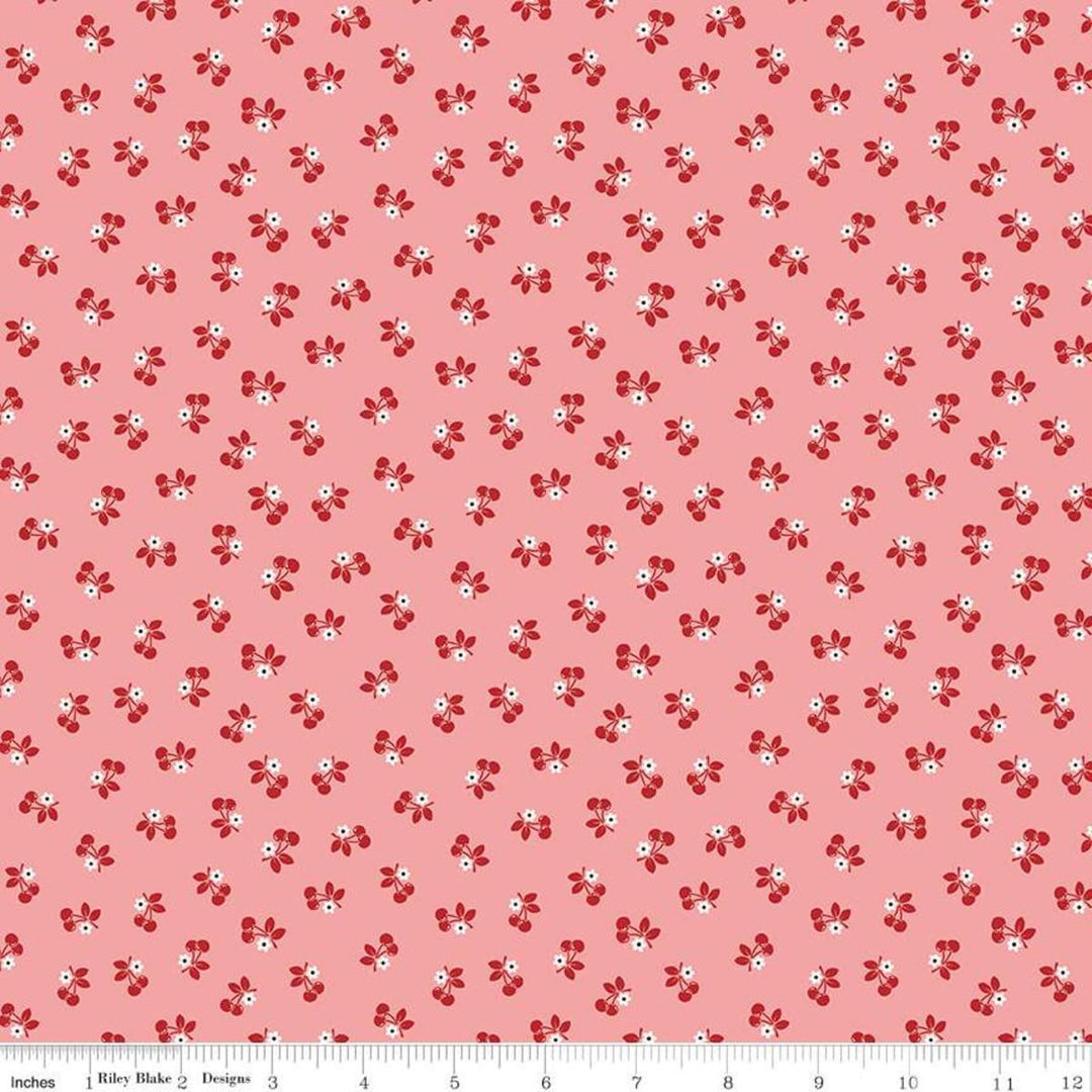 Riley Blake - Lori Holt - Calico - Coral Cherries