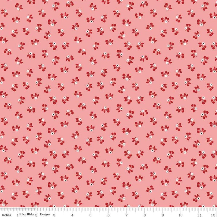 Riley Blake - Lori Holt - Calico - Coral Cherries