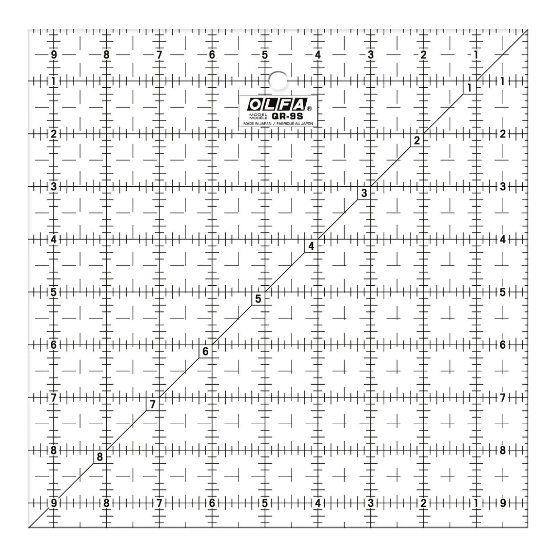 Ruler - Olfa 9.5"x9.5" Frosted