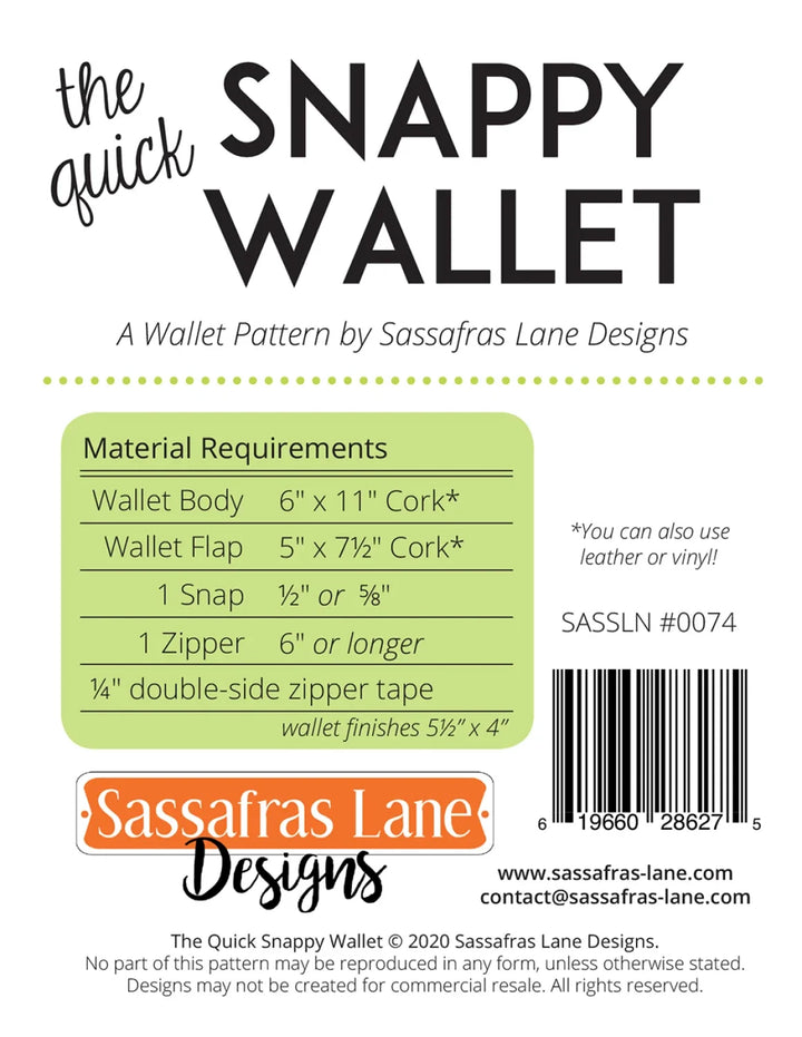 Pattern - The Quick Snappy Wallet