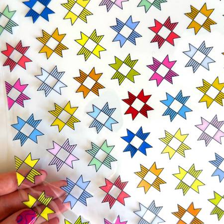 Vinyl - Patchwork Stars Clear TPU Vinyl 12in x 53in