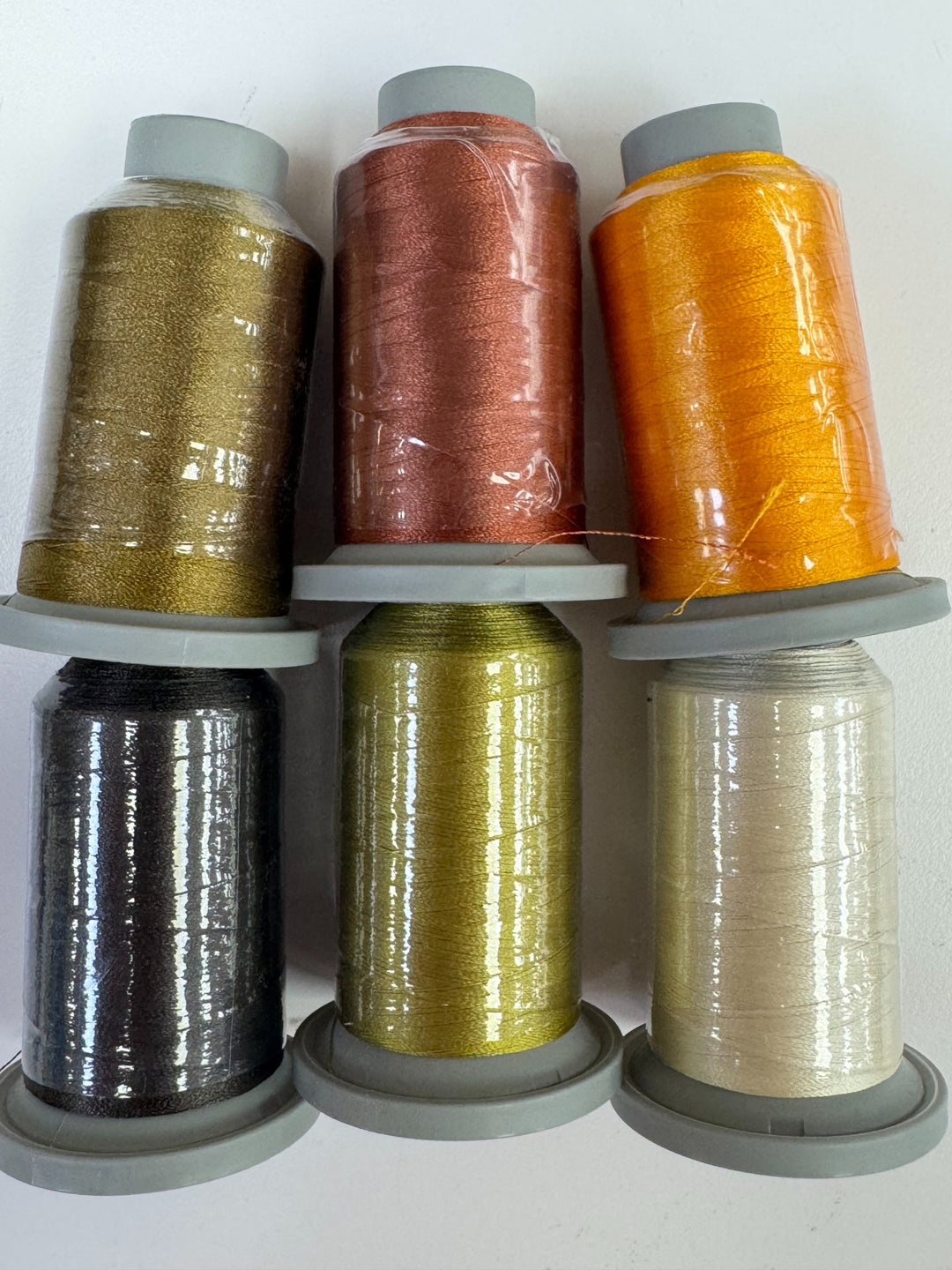 SIX PACK - Glide MINI 6 Spool FALL Pack - Brass, Terra Cotta, Flame, Prickly Pear, Cream, Warm Grey 11