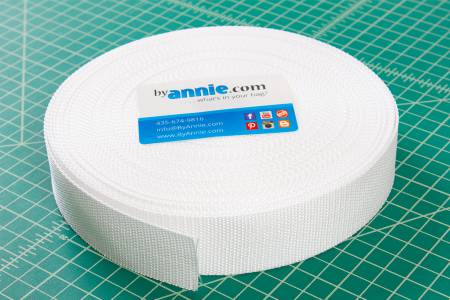 BAG - Strapping - By Annie 1-1/2in White (Sold By The Yard)