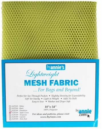 Mesh - Lite Weight Fabric - Apple Green 18" x 54"