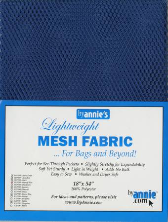 Mesh - Lite Weight Fabric - Blastoff Blue 18"x54"