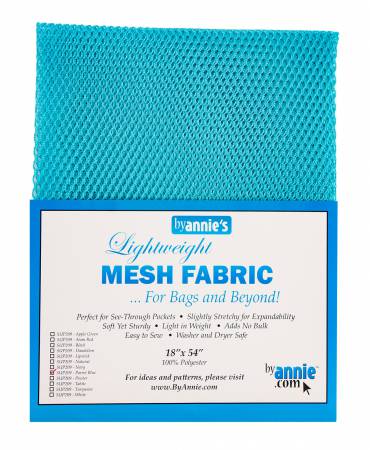 Mesh - Lite Weight Fabric - Parrot Blue 18"x54"