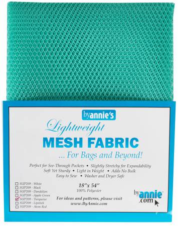 Mesh - Lite Weight Fabric - Turquoise 18"x 54"