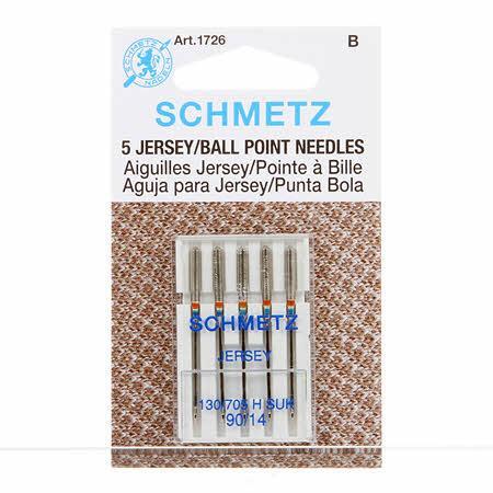 Machine Needles - Schmetz - Ball Point Jersey 90/14