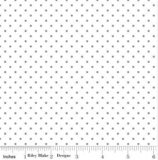 Riley Blake - Swiss Dot - Gray