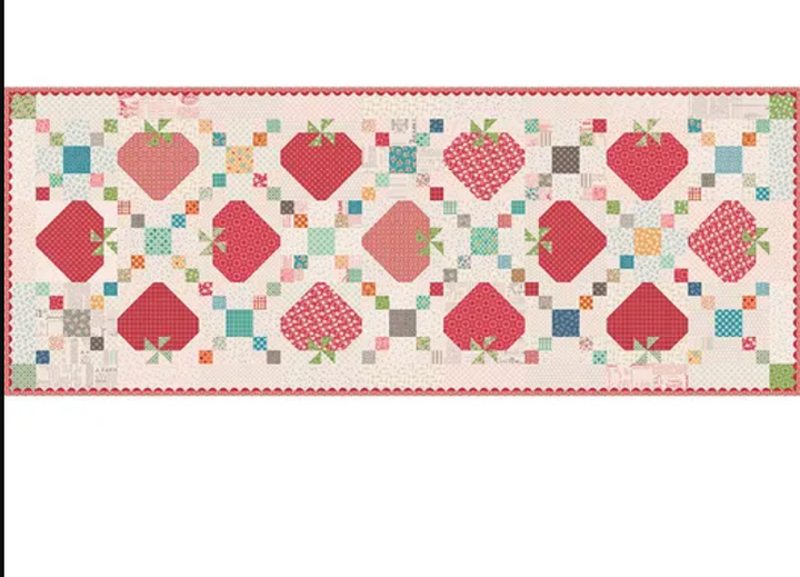 Membership Fee - KIT - Sweet Strawberry Patch Runner 33.5" x 87.5"