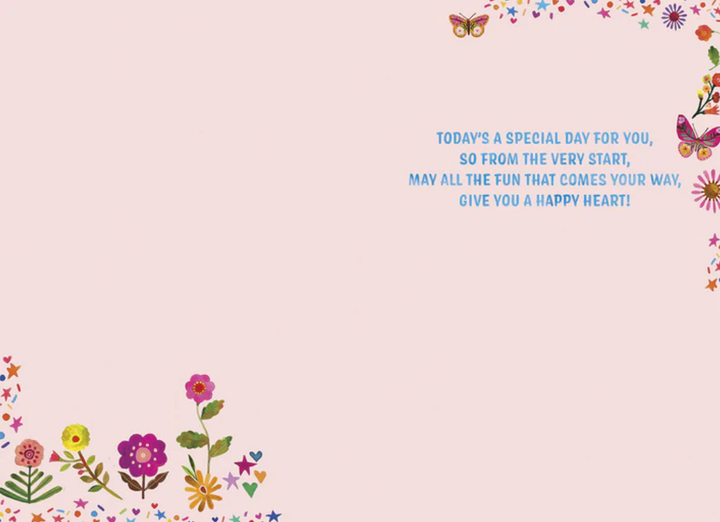 Greeting Card - Happy Birthday - Pink with Bears